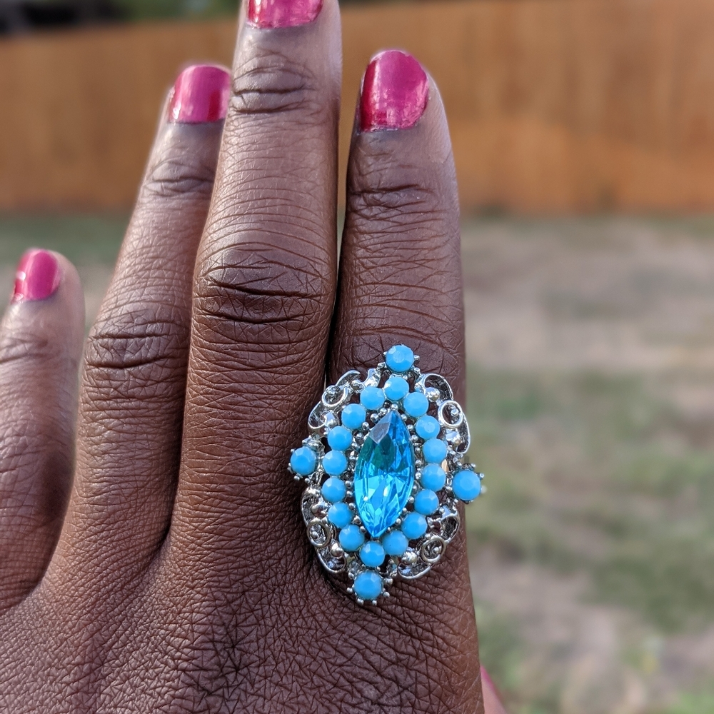 3 for $30 NWOT Ring - Blue Small Circle